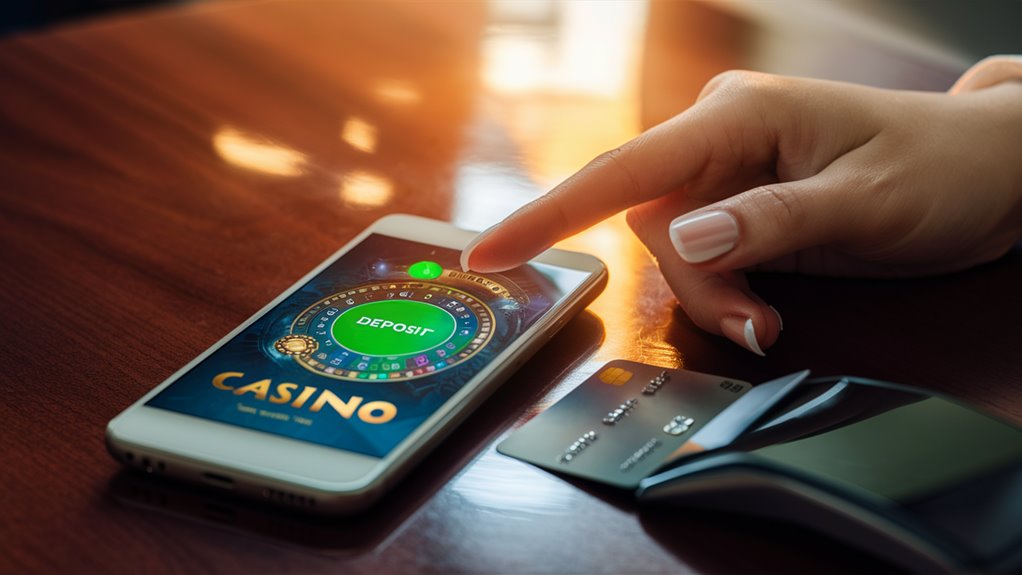 deposit money into casino