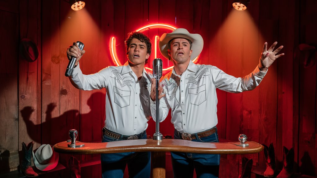 two singers share songs